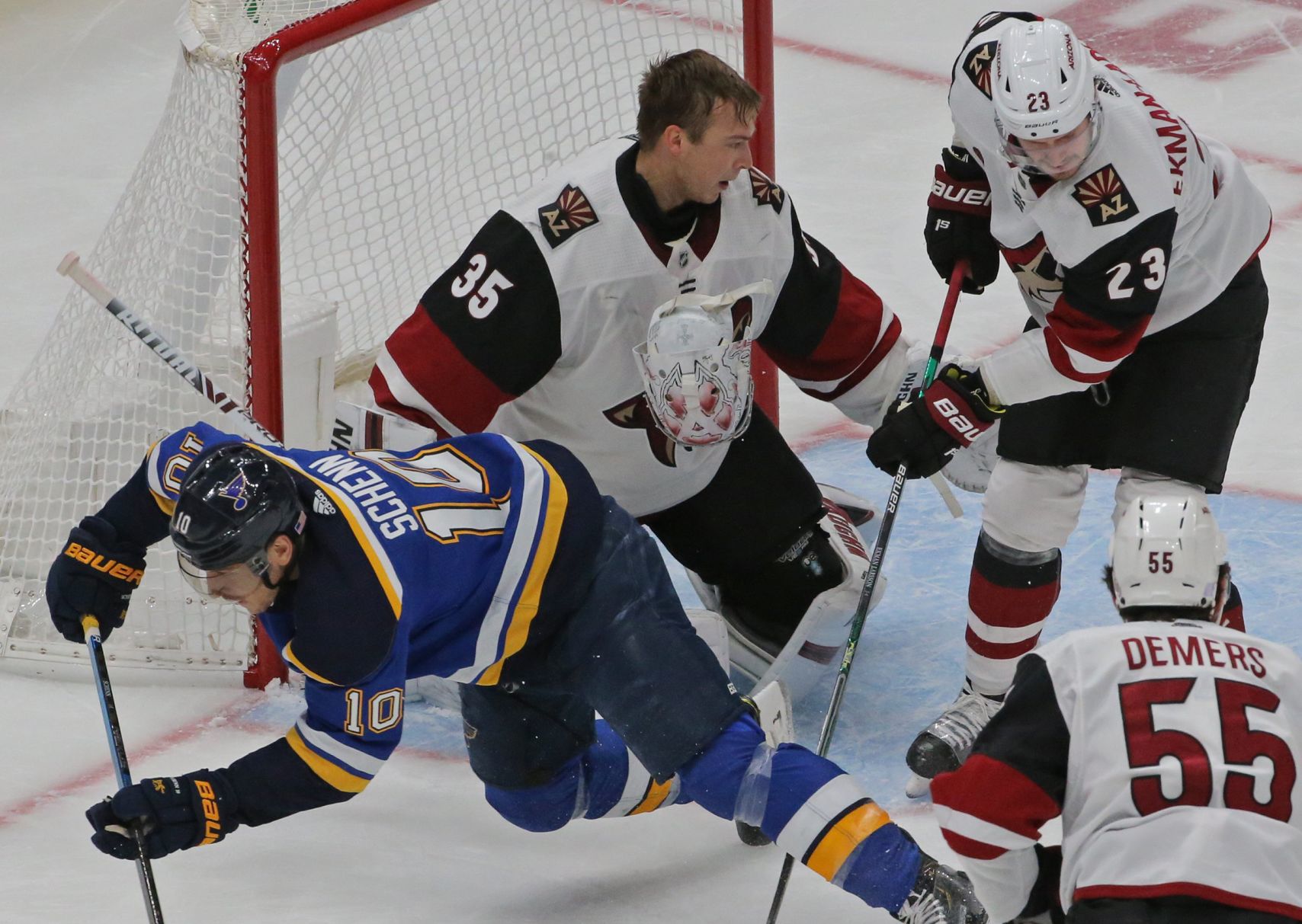 The Blues take on the Coyotes at Enterprise